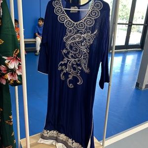 Blue Indian Long Dress